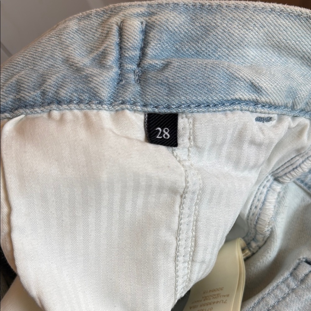 NWOT 7 For All Mankind Light Blue Barrel Style Women's Jeans Isadora Size 28 - Picture 8 of 13